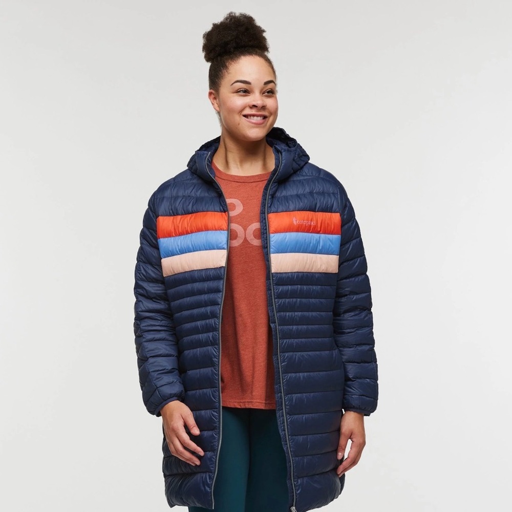 Cotopaxi Fuego Down Parka “Ink Stripes” Womens 4X NWT
